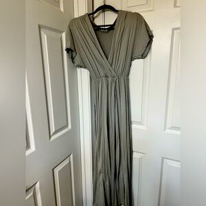 Gray Maxi Zara Dress